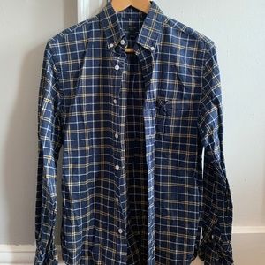 J. Crew Plaid Yellow/Blue Oxford